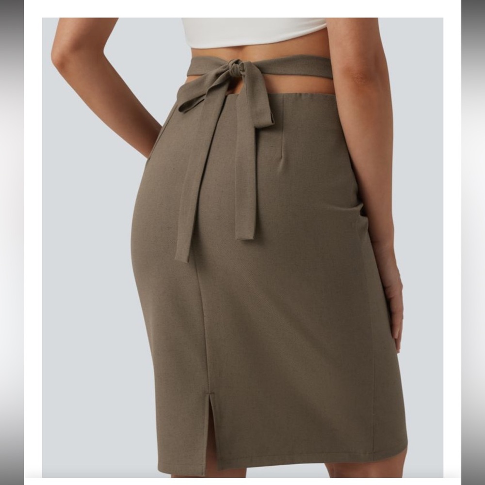 Halara cross tie skirt